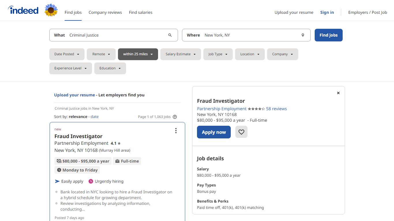 Criminal Justice jobs in New York, NY - Indeed